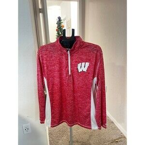 University of Wisconsin Badgers 1/4 Zip Up Lightweight Pullover Men’s Size Large